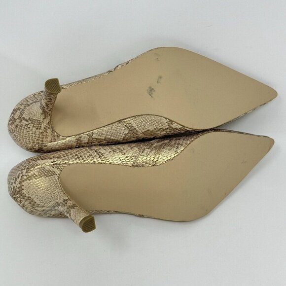 Rampage MARIA Women 8 Snake Skin Heels Pointed Toe Stiletto Metallic‎ Lot of 2 - Picture 9 of 16